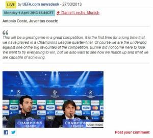 Bayern-Juve-Conferenzastampa