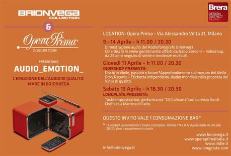 Fuorisalone 2013 Salone del Mobile, Milano, Opera Prima Brionvega