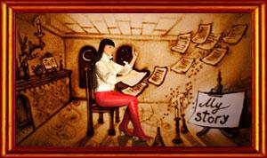 La sabbia, la luce e le mani per raccontare la vita, il dolore, la morte e la resurrezione.