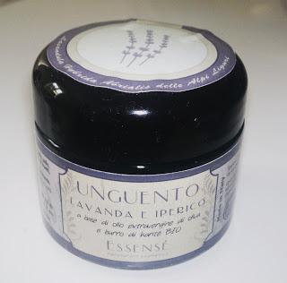 My Favourite Products:  Unguento lavanda e iperico Essensè