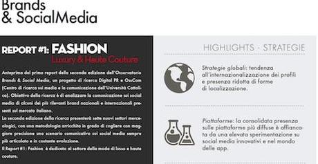 Ricerca su Fashion e Social Media - Italia