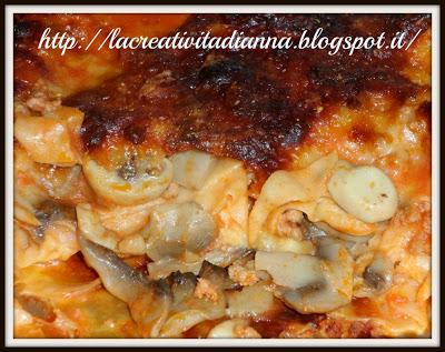 Lasagna ai funghi.