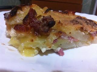 Pasticcio di patate con pancetta