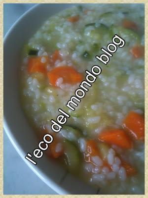 RISOTTO CON ZUCCHINA E CAROTA in pentola a pressione