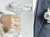 ECO-CERIMONIE: COME FARE BRACCIALE FIORE ALL'OCCHIELLO CARTA IMBALLO/ Eco-wedding: scrap paper flowers bracelet boutonnière