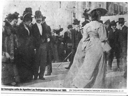 Bastione e cagliaritani nel 1900