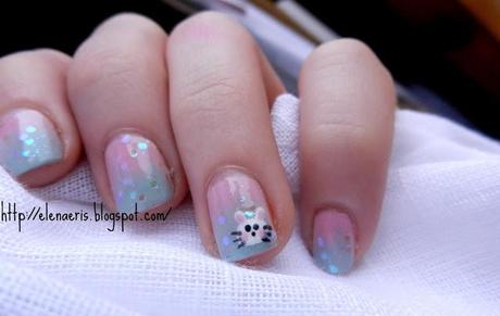 Nail Art || Easter! Some bunnies love you.