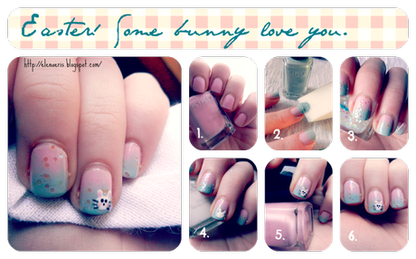 Nail Art || Easter! Some bunnies love you.