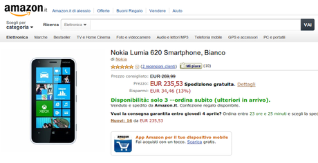 Nokia Lumia 620: recensione