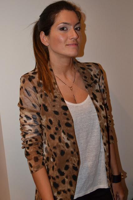 New in: leopard blazer
