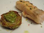 carciofi salmone e coriandolo