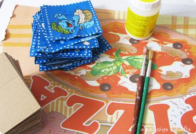 Con le carte delle uova ... abbiamo fatto un gioco