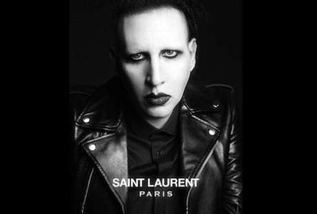 Un testimonial molto rock: Manson per Saint Laurent