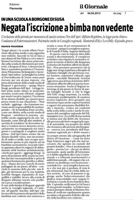 Bene! Ma non è certo colpa della Dirigente Scolastica se non ci sono le strutture!