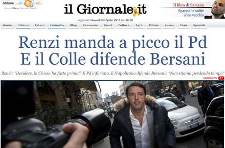 dilemma: Matteo Renzi bischero gioca 