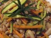 Farro verdure croccanti, cannellini rosmarino