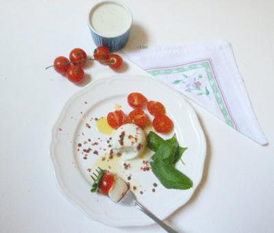 panna cotta con blue cheese