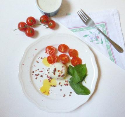 panna cotta con blue cheese