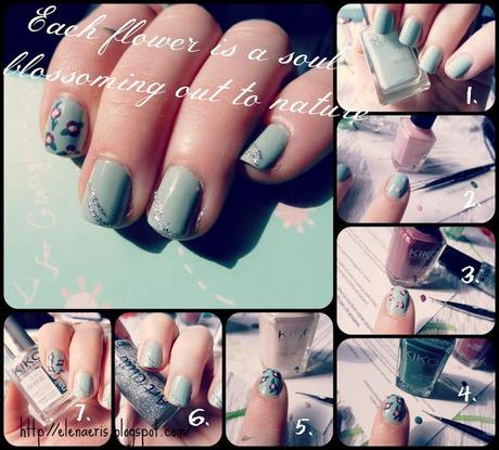 Nail art || Each flower is a soul blossoming out to nature.