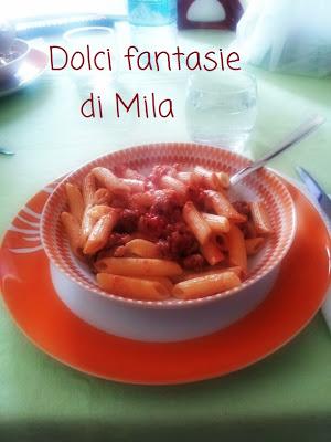 Pennoni con salsiccia fresca