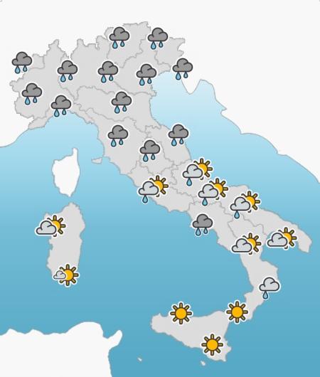 ITALIA 20130405 m Meteo di sabato 6 aprile 2013