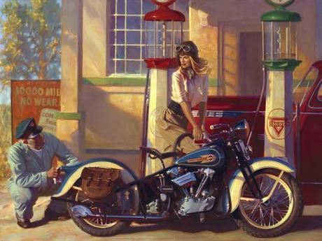 Motorcycle Art - David Uhl #3