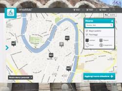 wheelmate verona per trovare parcheggi disabili e bagni accessibili basato su google map