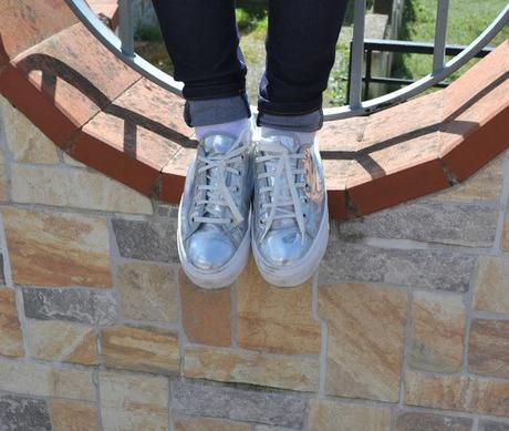 Denim and Mirror-shoes