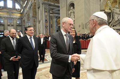 Il Soldato dei Gesuiti Herman Van Rompuy loda l'Europa della Compagnia di Gesù