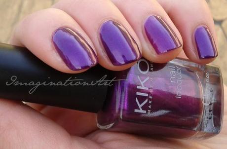 kiko swatch swatches viola violet orchidea perlato smalto nail lacquer unghie polish