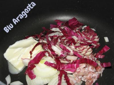 Risotto pere radicchio taleggio e noci