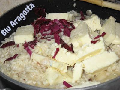 Risotto pere radicchio taleggio e noci