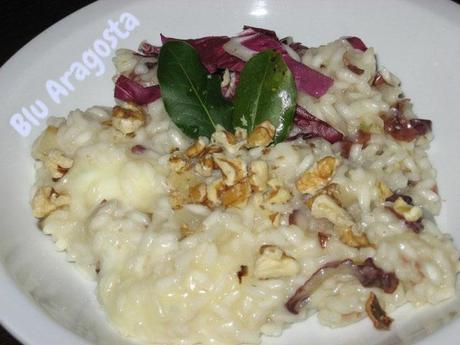 Risotto pere radicchio taleggio e noci