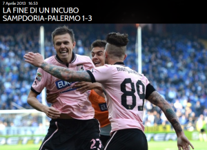 Sampdoria dominata, il Palermo torna a sperare