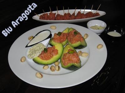 Appetizer di salmone e pistacchi americani