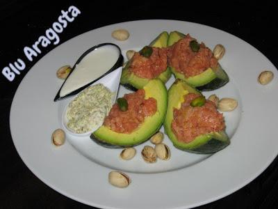 Appetizer di salmone e pistacchi americani