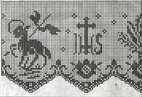 Schemi per il filet: Una bordura per l'altare