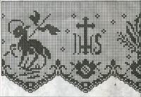 Schemi per il filet: Una bordura per l'altare