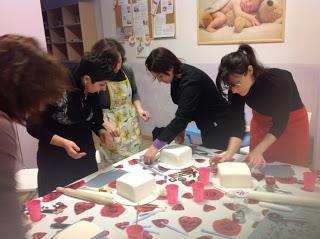 Corso cake design a Seregno, tema Make up cake!