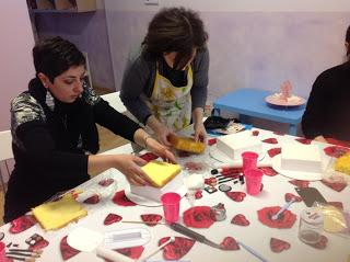 Corso cake design a Seregno, tema Make up cake!