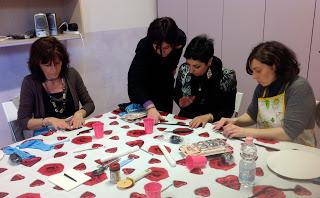 Corso cake design a Seregno, tema Make up cake!