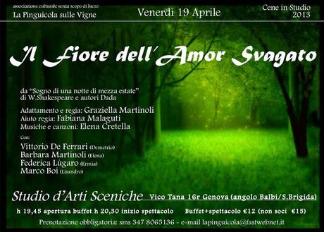 Il fiore dell'amor svagato - venerdì 19 aprile