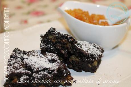 torta cioccolato fondente dal cuore morbido e arance