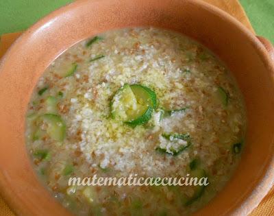 Minestra di Farro con Zucchine e Pecorino