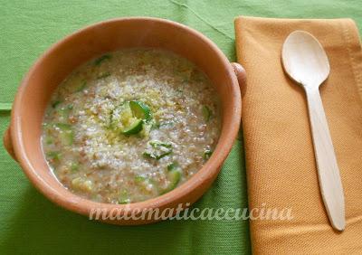 Minestra di Farro con Zucchine e Pecorino