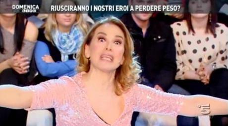 BARBARA D'URSO METTE A DIETA I VIP A DOMENICA LIVE