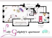 planimetria dell'appartamento Holly Golightly