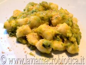 gnocchi di cous cous con crema di porri copia