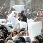 Londra, la guerra dei cuscini di Trafalgar Square05