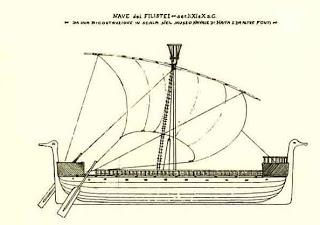 La cantieristica preistorica:  Navi da guerra e navi da carico
